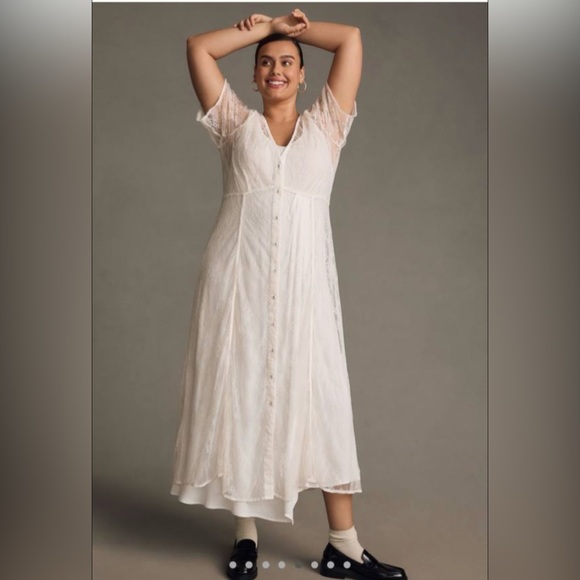 Anthropologie Lace Maxi Dress - Size XL - Picture 1 of 11